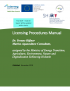 WP 5.2. 'Licensing procedures manual in English for potential investors'